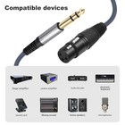 2 Pack 1 4 Trs Male To 3pin Xlr Female Microphone Cable 6 35mm Trs To Xlr Fem   