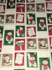 Vtg Christmas Wrapping Paper Gift Wrap Nos Santa Claus Letters Cute