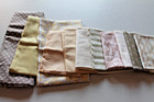 Quilt Kit  323     Tan  Brown  Pink  Yellows  Florals     3  Yds High Quality Cotton