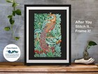 William Morris Woodland Peacock Acanthus Leaves Counted Cross Stitch Pattern