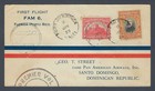 1929 Haiti Fam 6 First Flight Cover Port-au-prince To Santo Domingo W map