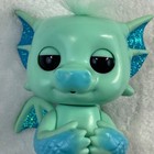 Working Wowwee Fingerlings Baby Dragon Interactive Toy Mint Green Blue Glitter