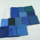 Call Me Crazy Quilt Kit 50  X 73  Scrappy Blue Fabrics Minimal Modern   Magazine