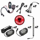 Utv  4pc Rgbw 24watt Rock Light Kit  brightest On Market   25yr Warranty 