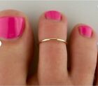 Christmas Gift 4 Women s Solid Metal 925 Silver Dainty Toe Ring 14k Gold Plated