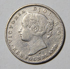 1872-h Newfoundland Ten Cents 10c Scarce Date -3978-