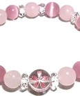 Cherry Blossom Carved Pink Crystal Rose Quartz   Cat s Eye Natural Power Stone