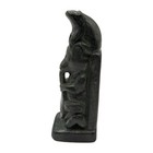 Greg Wolf Canadian Inuit Carved 5  Totem Pole Figurine Frog   Bear Hand Crafted