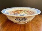Vintage 13 1 2    Japanese Imari Porcelain Hand Painted Serving Bowl Duck Pond