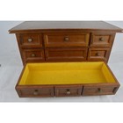 Vintage Jewelry Treasure Box Wood Wooden Music Dresser Drawer Musical 13x8x6  