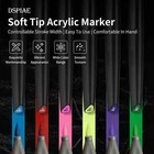Dspiae Water-based Soft Tip Marker Pen For Plastic Model Hobby Diy Coloring