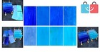 8 Sheets Stained Glass Variety Pack - Blue Mosaic Tiles 4x6 For Crafting