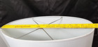 White Linen Oval Hardback Lamp Shade 18   l  9   w  12   h  Spider Fit