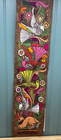 Mexican Folk Art Tree Bark Paintings Pair Of 25  X 5 75  Signed L Maximo