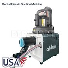 Portable Dental Suction Machine Vacuum System silent Oil-free Air Compressor 50l