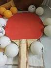 Vintage Ping Pong Paddles 4   23 Balls  