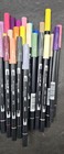 Tombow Abt Dual Brush Tip Marker Pens Lot Of 80  Dynamic Strokes Fine Line  l3 