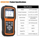 Foxwell Nt630 Plus Obd2 Scanner Diagnostic Tool Code Reader Abs Bleeding Sas Srs