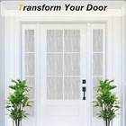 Rabbitgoo Window Film Privacy Wave Static Cling Glass Sticker Opaque Decorative