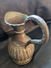 Vintage Antique Hammered Copper Ewer Pitcher U a r a c  Middle Eastern Jug 7 5   