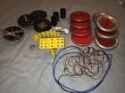 Vintage 1930 s A c  Gilbert Erector Set Parts Lot Original Steel Case And Manual