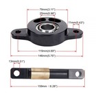 For 1989-01 Integra 88-00 Civic Rear Trailing Arm Spherical Bearing Bushing Kit
