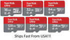 Sandisk Micro Sd Card Ultra Memory Card 16gb 32gb 64gb 128gb 256gb Wholesale Lot