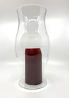 Hurricane Candle Shade Williamsburg Style Chimney Clear Glass Globe  11 75 h