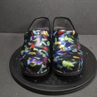 Dansko Clog Shoes Womens Size 9 5 Multicolor Patent Leather Slip On Comfort