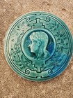 2 Antique J   Jg Low Art Tile Rare Stove Portrait Women Late 19th C  Chelsea