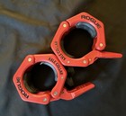 Red Rogue Fitness Hg Olympic Weight Axle Collar Bar Clamps - Hg Euc