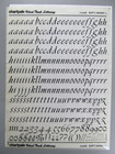 9 Sheets Of Letraset And Chartpak Rub-off Lettering