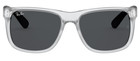 Ray-ban Justin Color Mix Matte Transparent Frame Sunglasses Rb4165 651287 55