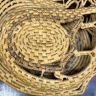 Wicker Rattan Chicken Wall Basket   With Pocket Farmhouse Rustic