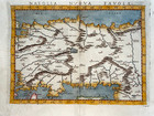 Turkey 1574 Ruscelli - Ptolemy 16th Century Unusual Antique Engraved Map