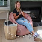 Bean Bag Chair Milano Video Gaming Reading Desert Rose Plush Fabric Big Joe