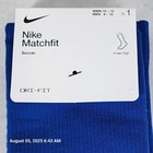 Nike Dri-fit Matchfit Soccer Socks Knee High Blue Women s 10-13 Men s 8-12 New