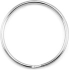 Key Rings 2 Inch Large Open Split Rings 20 Pack Heavy Duty Metal Keychain Silver