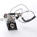 Dollhouse Miniature Rotary Telephone Antique Style Black Concord Miniatures M750