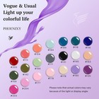 24 Pcs Gel Nail Polish Set 21 Popular Colors Gel Nail Polish Base Coat Glossy  o