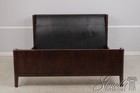 71755  Baker Leather Mahogany Mid Century Modern King Size Bed