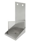 Kegco Sewm-810-2 8  Wall Mount Drip Tray With Drain - 2 Shank Holes