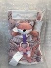 Sl Home Fashions Fox Woodland Baby Blanket   Security Lovey Set Girls Pink Plush