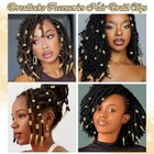  Dreadlocks Locs Jewelry Braids Clips African Hair Beads Adjustable Hair Cuffs 