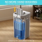 Joymoop Flat Mop System 8l Mop And Bucket Set Extension Handle White Large