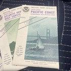 Us Gulf Coast Pacific Coast  Alaska    nautical Maps Noaa Lot Of 4 1980s Vtg