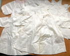 Lot Of 6 Antique White Cotton Baby Dresses Slips Jackets - Handade