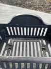 Antique Cast Iron Fireplace Coal Basket Vintage Victorian