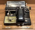 Rare Antique Mignon Model 4 Index Typewriter     Working  Original Case   Key