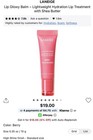 Laneige Lip Glowy Balm Hydrating Lip Balm W  Shea Butter  Berry 0 35 Oz